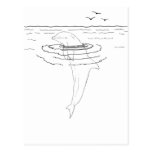 Dolphin Adult Coloring Postcard
