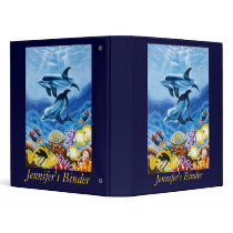 Dolphin Art Personalized School or Keepsake Binder