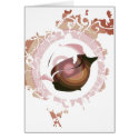 Dolphin Balance card (retro chic)