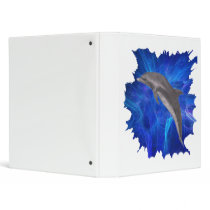 DOLPHIN BLU BACKGROUND   ring binder
