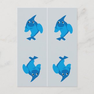 Dolphin Bookmarks postcard