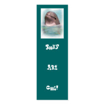 DOLPHIN BOOKS ARE COOL BOOKMARK business cards by joyart DOLPHIN BOOKS ARE COOL BOOKMARK business cards
