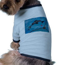 Dolphin & Calf Dreaming Dog Tshirt