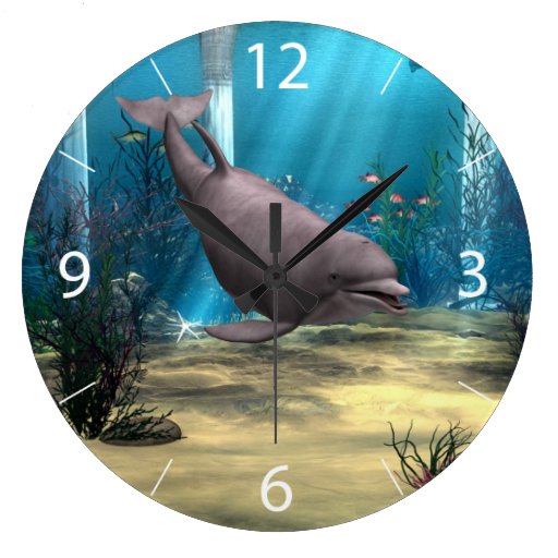 Dolphin Clock Zazzle