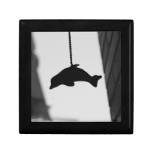 Dolphin Cutout Keepsake Boxes