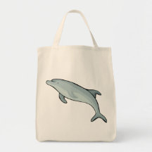 Dolphin Dolphins Marine Mammals Blue Fish Animal Tote Bag