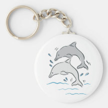 Dolphin Dolphins Marine Mammals Ocean Key Chain