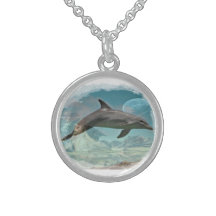 Dolphin dreams with the earth necklace