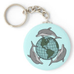 Dolphin Earth Day Keychain