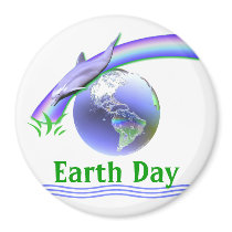 Dolphin Earth Day magnets
