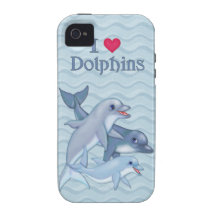 Dolphin Family Case-Mate iPhone 4/4S Case