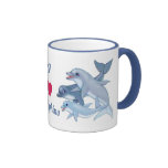 Dolphin Family Coffee Mugs