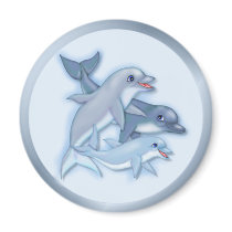 Dolphin Family magnets by Spice Dolphin Family magnets