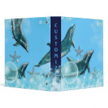 Dolphin fantasy art kids 3 ring binders