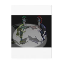 Dolphin Figurines Postcard