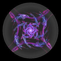 Dolphin Galaxy ~ Fractal Sticker stickers