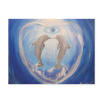 Dolphin Harmony postcards by harmonyart Dolphin Harmony postcards