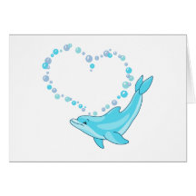 Dolphin Heart Cards