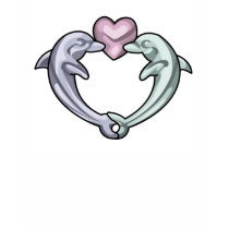 Dolphin Heart t-shirts