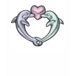 Dolphin Heart t-shirts