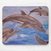 Dolphin Hi-Fives mousepads
