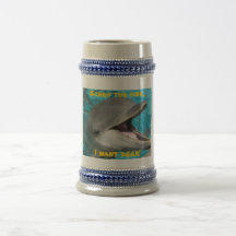 Dolphin- I want beer! Coffee Mug
