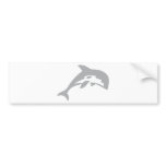 dolphin icon bumper sticker