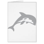 dolphin icon greeting card