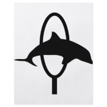 dolphin in hoop icon flyers