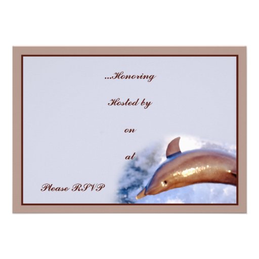 Dolphin Invitation