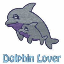 Dolphin Love embroidered shirts by Embroidery4U Dolphin Love embroidered shirts