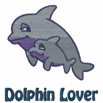 Dolphin Love embroidered shirts by Embroidery4U Dolphin Love embroidered shirts