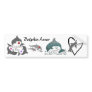 Dolphin Lover bumper sticker