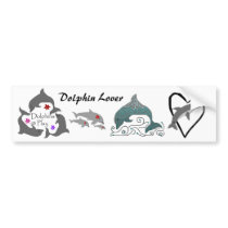 Dolphin Lover bumper sticker bumper stickers