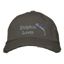 Dolphin Lover Ocean Sea Mammal Embroidered Hats