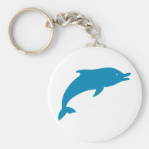 Dolphin Marine Mammals Fish Ocean Blue Animal Keychains