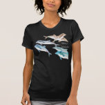 Dolphin Nothing is Swimpossible Dark Ladies TShirt t-shirts