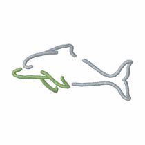 Dolphin Outline embroidered shirts