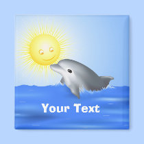 Dolphin Playing with Sun magnets