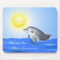 Dolphin Playing with Sun mousepads