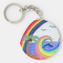 Dolphin Rainbow Keychain