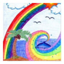 Dolphin Rainbow print