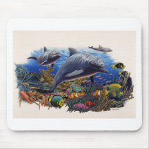 Dolphin Reef Aquatic Mouse Pad