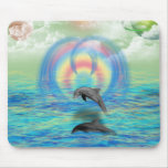 Dolphin Rising Mouse Pad