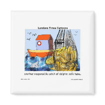 Dolphin-Safe Tuba Funny Gifts Tees Mugs & Cards magnets