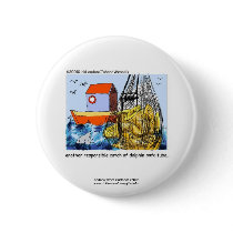 Dolphin Safe Tuba Funny Novelty Button