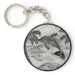 Dolphin sketch key chains