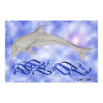 Dolphin sky - poster posters by KanweieneaKreations Dolphin sky - poster posters