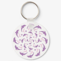 Dolphin spiral keychains