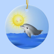 Dolphin & Sun ornaments